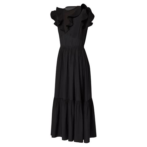 sleeveless dress with chain and frills detail louis vuitton celeb|Ruffle Detail Dress .